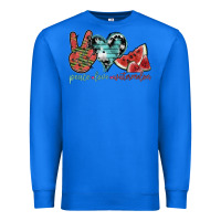 True Royal peace love watermelon Premium Sweatshirt - SublimationCraftShop