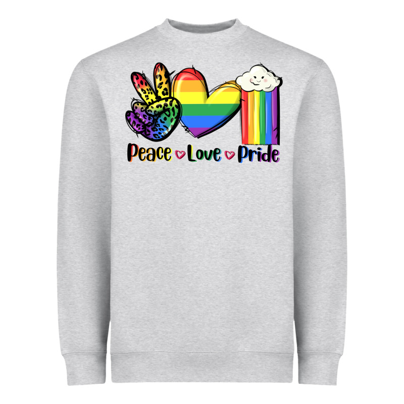 Peace Love Pride Heavyweight Sweatshirt by FaDigitalArtStudio | Teevron