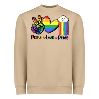 Mushroom Peace love Pride Heavyweight Sweatshirt - FaDigitalArtStudio