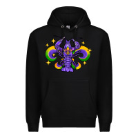 Black mardi gras crawfish 2 Premium Hoodie - FaDigitalArtStudio