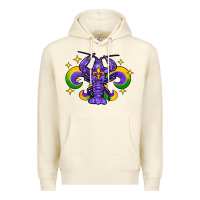 Sandshell mardi gras crawfish 2 Premium Hoodie - FaDigitalArtStudio