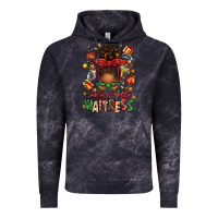 Cloud Black santa's favorite waitress messy bun Vintage Hoodie - texasbilliewilder