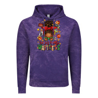 Cloud Purple santa's favorite waitress messy bun Vintage Hoodie - texasbilliewilder
