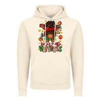 Vintage Artic santa's favorite waitress messy bun Vintage Hoodie - texasbilliewilder