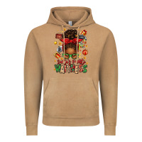 Vintage Camel santa's favorite waitress messy bun Vintage Hoodie - texasbilliewilder