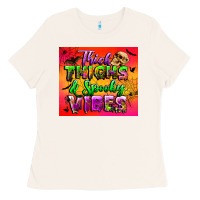 Bone thick thighs and spooky vibes tumbler Ladies Tee - BundleAndBundleShop