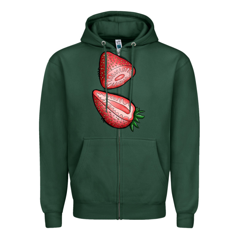 Strawberries 1 Zipper Hoodie by BundleAndBundleShop | Teevron
