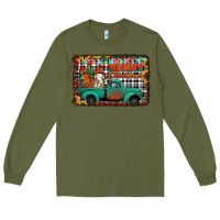 Army Green merry christmas farm truck Long Sleeve Tee - Jasminsmagicworld