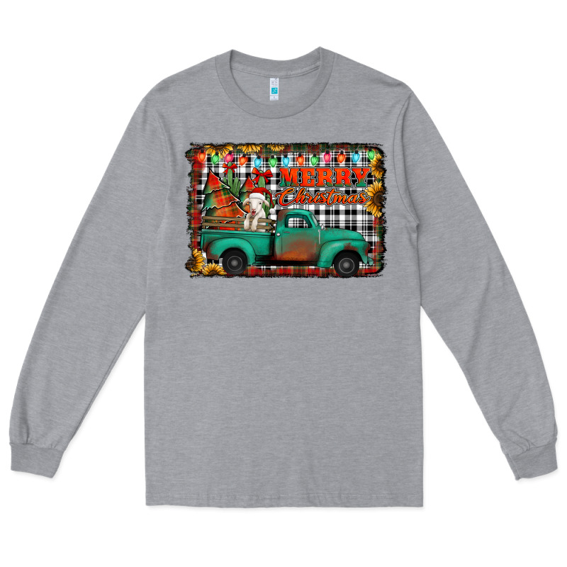 Merry Christmas Farm Truck Long Sleeve Tee by Jasminsmagicworld | Teevron