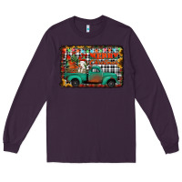 Plum merry christmas farm truck Long Sleeve Tee - Jasminsmagicworld