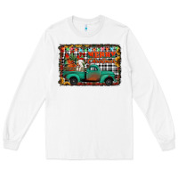 White merry christmas farm truck Long Sleeve Tee - Jasminsmagicworld