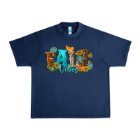 Navy Fall Vibes Urban Heavy Tee - texasbilliewilder
