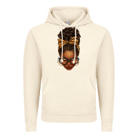Vintage Artic afro messy bun leopard bow Vintage Hoodie - texasbilliewilder