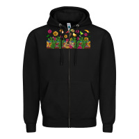 Black mexican sombrero guitar rose cactus libbey  cup Zipper Hoodie - BundleAndBundleShop