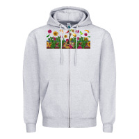 Heather Grey mexican sombrero guitar rose cactus libbey  cup Zipper Hoodie - BundleAndBundleShop