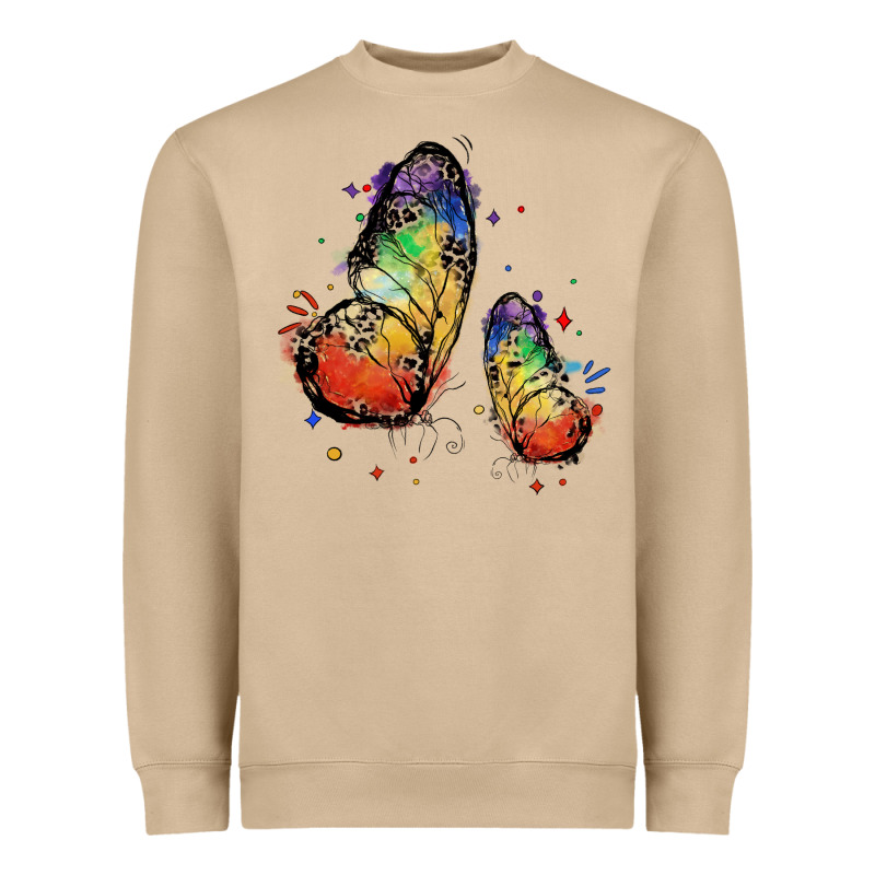 Rainbow Butterfly Pride Heavyweight Sweatshirt by FaDigitalArtStudio | Teevron