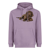 Lavender Sussex Spaniels llustrations Heavyweight Hoodie - LillyAllenDesigns