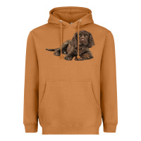 Meerkat Sussex Spaniels llustrations Heavyweight Hoodie - LillyAllenDesigns