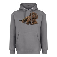 Storm Sussex Spaniels llustrations Heavyweight Hoodie - LillyAllenDesigns