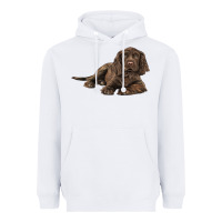 White Sussex Spaniels llustrations Heavyweight Hoodie - LillyAllenDesigns