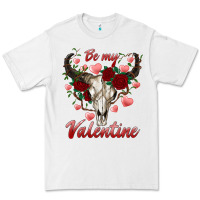 White be my valentine bull skull Premium Tee - RanaPortraitStore