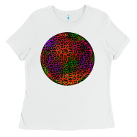 White halloween round earrings 2 Ladies Tee - BundleAndBundleShop
