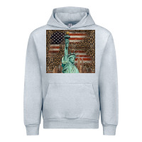 Heather Grey statue of liberty tumbler Urban Hoodie - BarkalooDesign