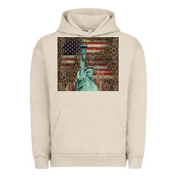 Pigment French Oak statue of liberty tumbler Urban Hoodie - BarkalooDesign