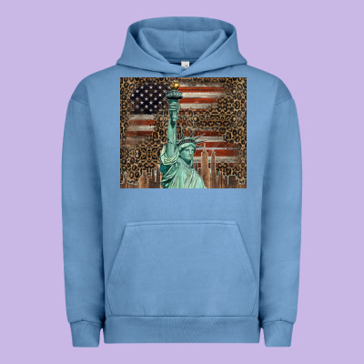 Statue Of Liberty Tumbler Urban Hoodie Designed By Barkaloodesign