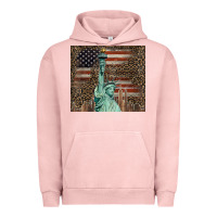 Pigment Salmon statue of liberty tumbler Urban Hoodie - BarkalooDesign