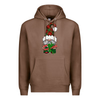 Chestnut Christmas Gnome With Candy Premium Hoodie - BundleAndBundleShop