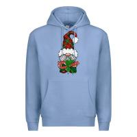 Colony Blue Christmas Gnome With Candy Premium Hoodie - BundleAndBundleShop