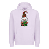 Lilac Christmas Gnome With Candy Premium Hoodie - BundleAndBundleShop