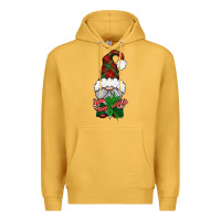Mustard Christmas Gnome With Candy Premium Hoodie - BundleAndBundleShop