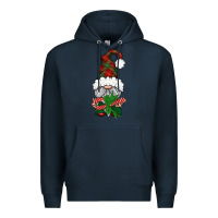 Navy Christmas Gnome With Candy Premium Hoodie - BundleAndBundleShop