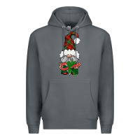 Rock Christmas Gnome With Candy Premium Hoodie - BundleAndBundleShop