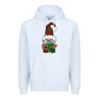 White Christmas Gnome With Candy Premium Hoodie - BundleAndBundleShop