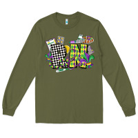 Army Green registered nurse mardi gras Long Sleeve Tee - CowGirlArtShop