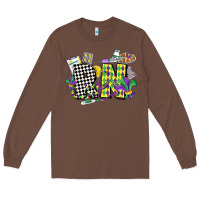 Chestnut registered nurse mardi gras Long Sleeve Tee - CowGirlArtShop