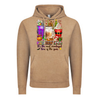 Vintage Coffee Hallothanksmas coffee cups Vintage Hoodie - texasbilliewilder