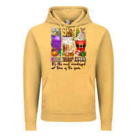 Vintage Mustard Hallothanksmas coffee cups Vintage Hoodie - texasbilliewilder