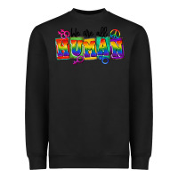 Black we are all human Heavyweight Sweatshirt - FaDigitalArtStudio