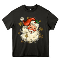 Asphalt Christmas Santa Heavy Core Tee - MaliasSmallBusiness