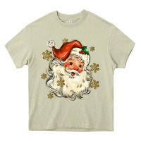 Mossy Christmas Santa Heavy Core Tee - MaliasSmallBusiness