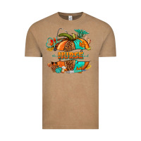 Vintage Coffee pumpkin nurse Vintage Tee - NancyCooperArtShop