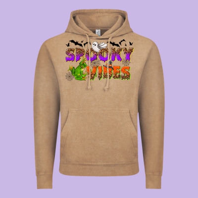 Spooky Vibes Vintage Hoodie Designed By Nancycooperartshop