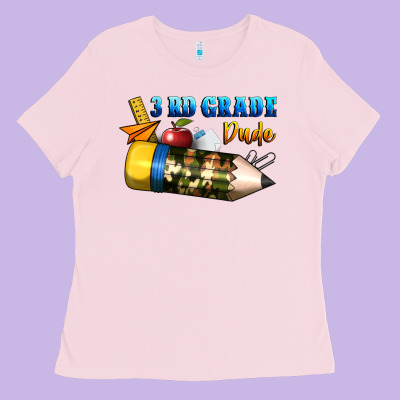 3 Rd Grade Dude Ladies Tee Designed By Bundleandbundleshop