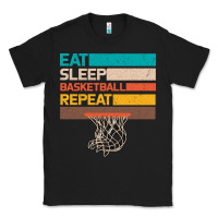 Black Eat Sleep Basketball Repeat Classic Tee - Bettercallsaul