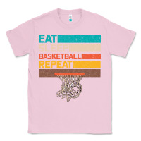 Bubblegum Pink Eat Sleep Basketball Repeat Classic Tee - Bettercallsaul