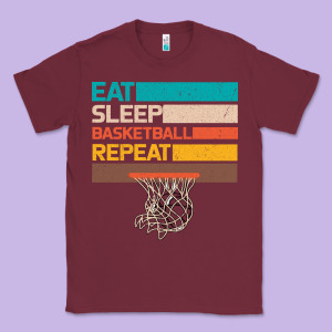 Eat Sleep Basketball Repeat Classic Tee Designed By Bettercallsaul